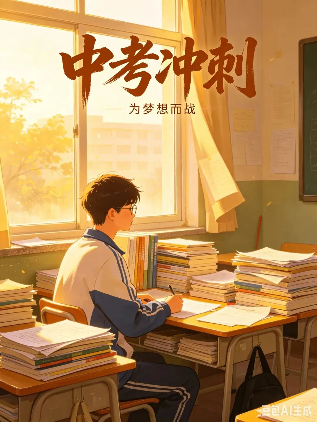 5月16日中考倒计时|初三最后冲刺,拼到最后,稳住就是赢家 第1张