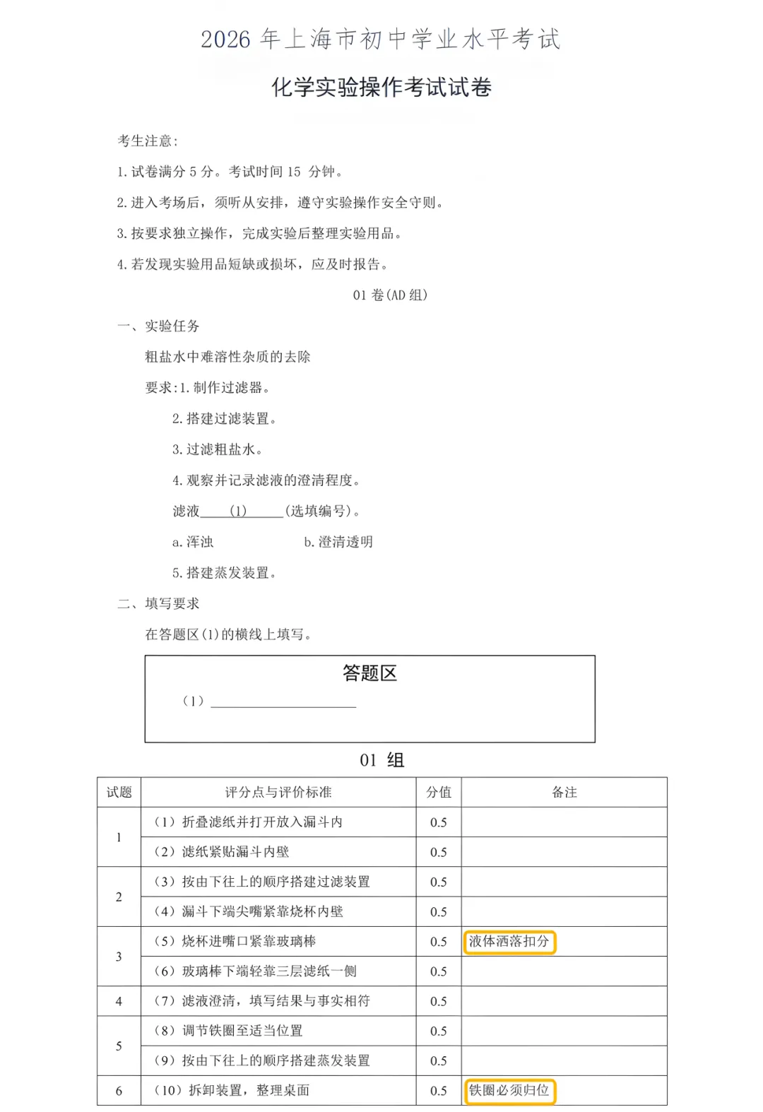 中考理化实验操作考开始了,避坑这些隐形扣分点还来得及!第7批往后考生看过来 第14张