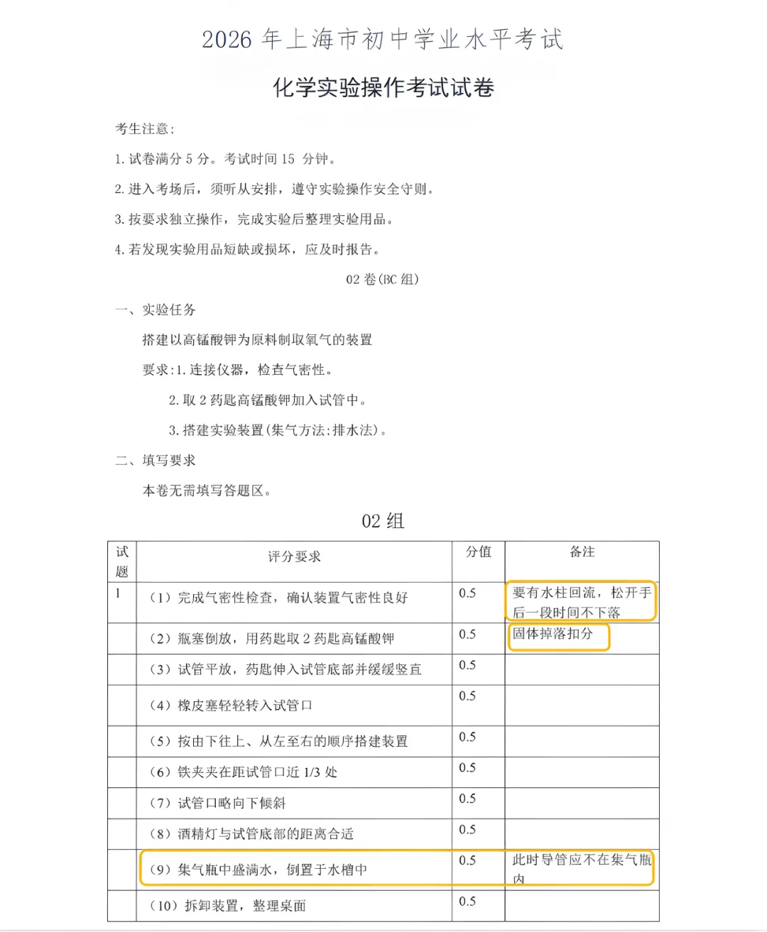 中考理化实验操作考开始了,避坑这些隐形扣分点还来得及!第7批往后考生看过来 第15张