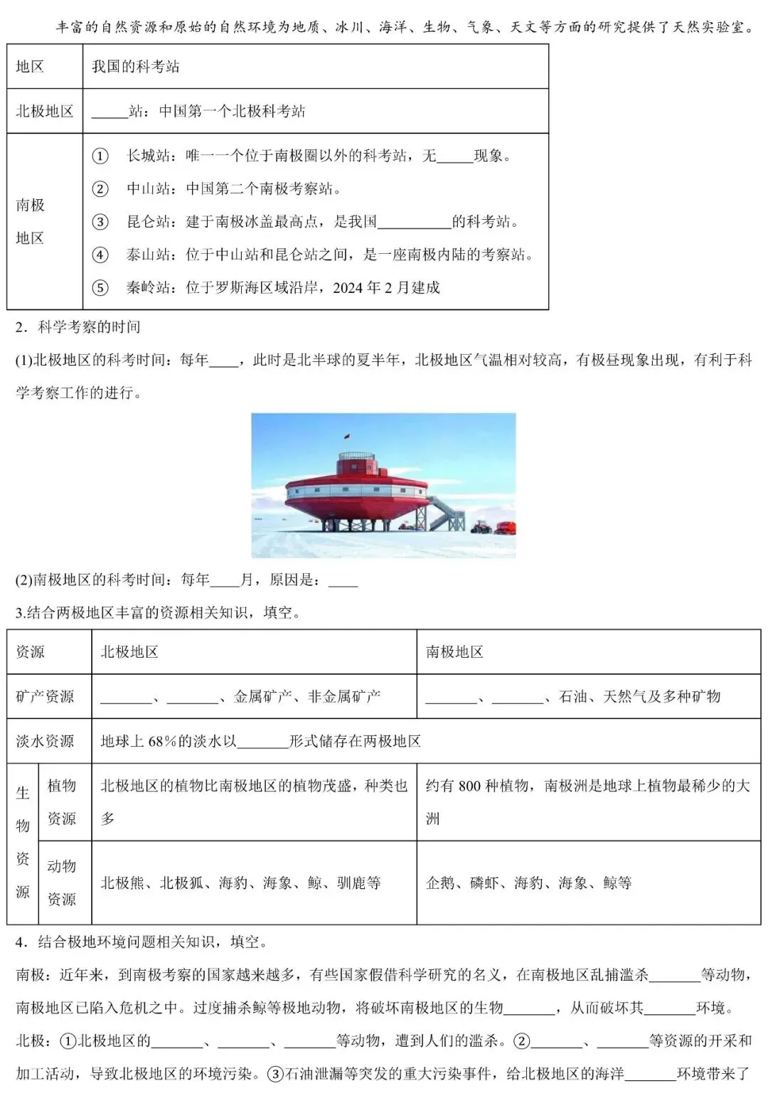 2026年中考地理填图速记: 澳大利亚+极地地区(可下载) 第6张
