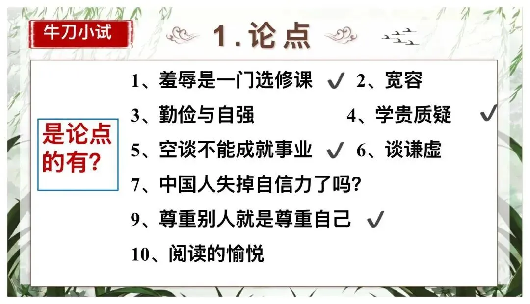 中考议论文阅读复习这样讲太赞了! 第11张