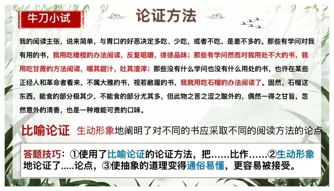 中考议论文阅读复习这样讲太赞了! 第20张