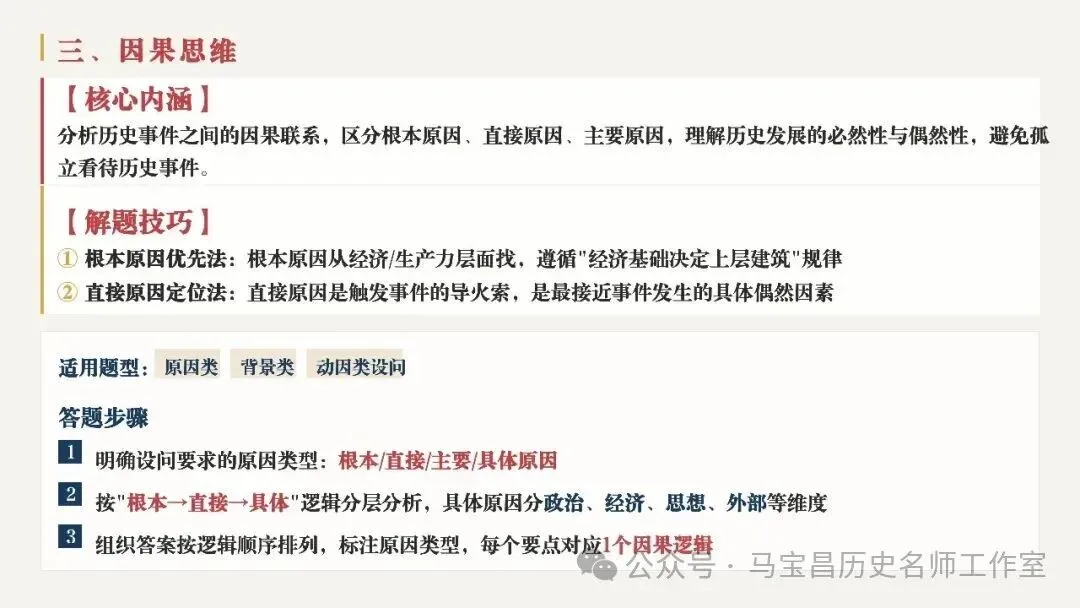 【中考复习】|初中历史10类核心思维解题方法-第8张图片-四季读书网 【中考复习】|初中历史10类核心思维解题方法-第8张图片-四季读书网