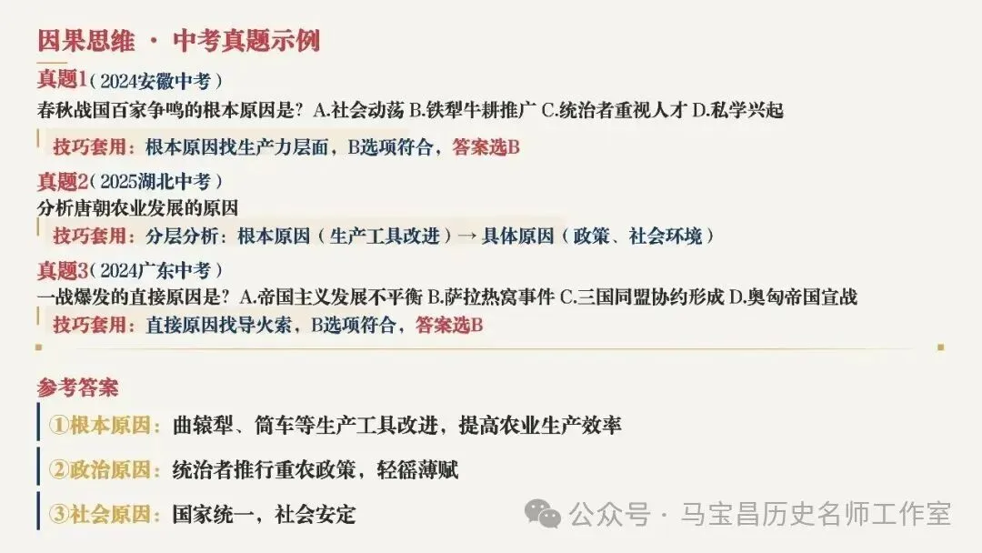 【中考复习】|初中历史10类核心思维解题方法-第9张图片-四季读书网 【中考复习】|初中历史10类核心思维解题方法-第9张图片-四季读书网