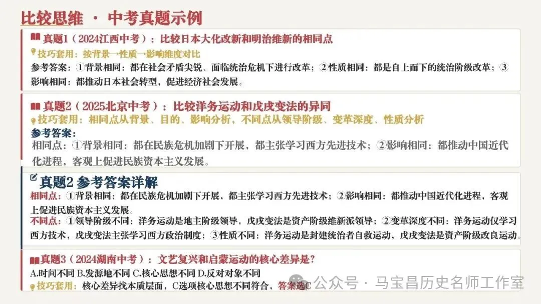 【中考复习】|初中历史10类核心思维解题方法-第13张图片-四季读书网 【中考复习】|初中历史10类核心思维解题方法-第13张图片-四季读书网