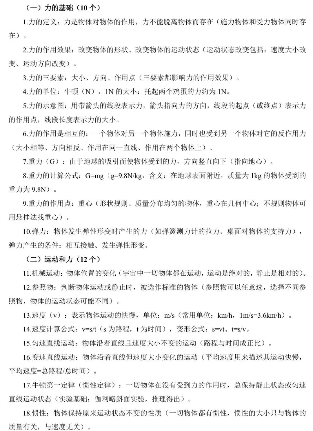 中考知识点速查 第4张