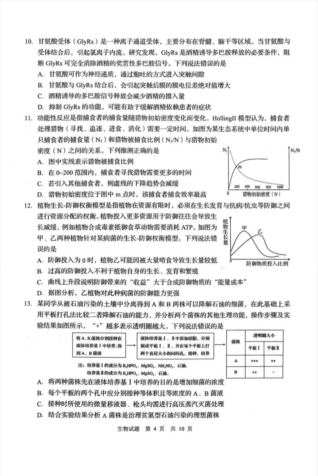 山东青岛市2026年高三二模生物学试卷和参考答案 第4张