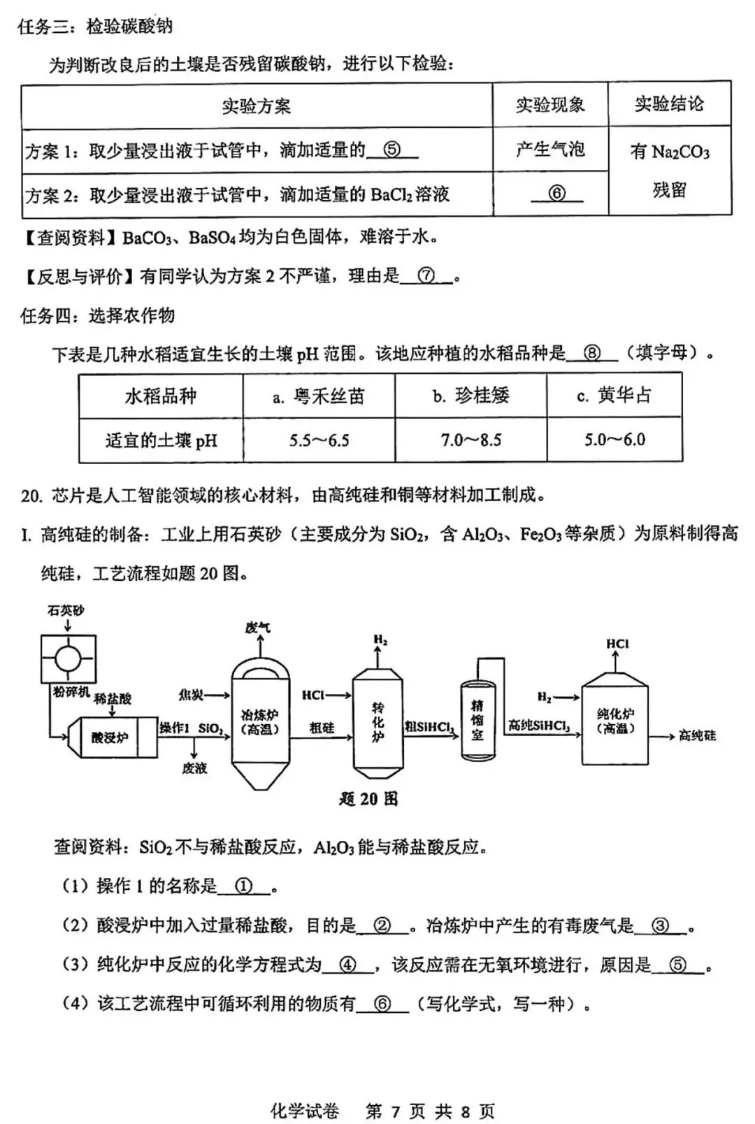 2026年广东省中考二模化学试题(含答案,可下载) 第7张