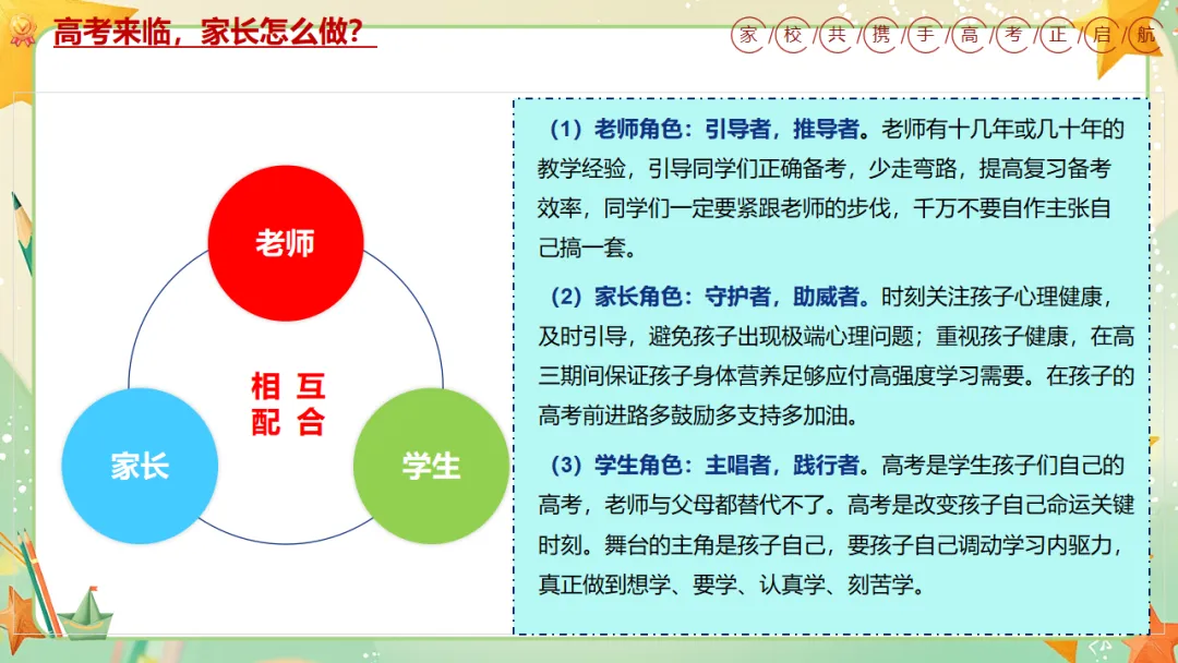 我校高三年级召开期中三模考后家长会:家校携手共冲刺,凝心聚力战高考 第40张
