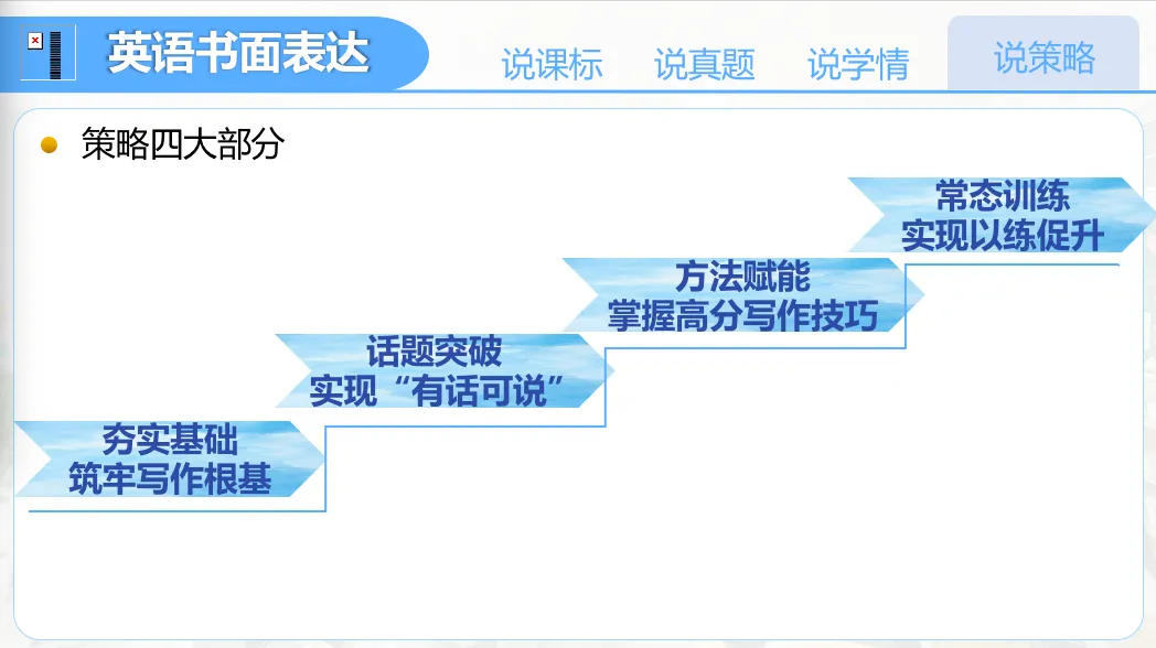 【优质课例学习】说中考书面表达及复习放备考策略 第12张