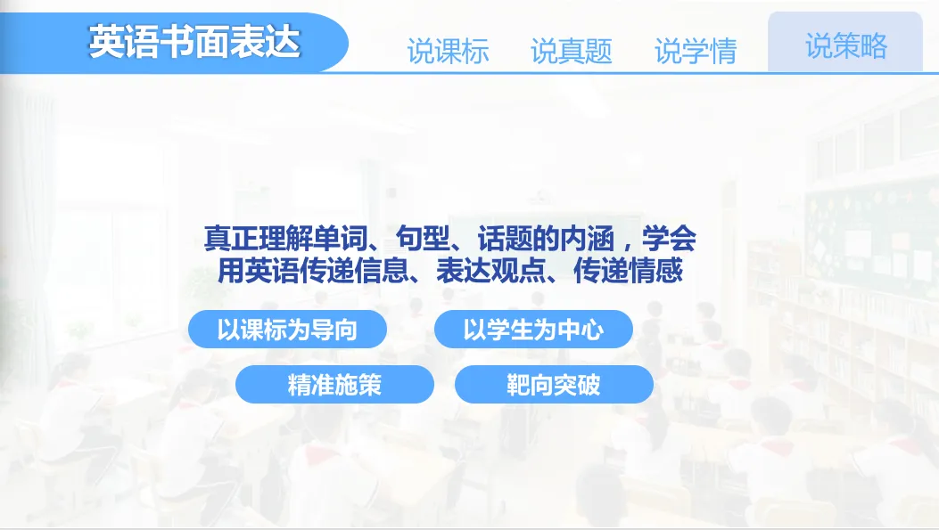 【优质课例学习】说中考书面表达及复习放备考策略 第30张
