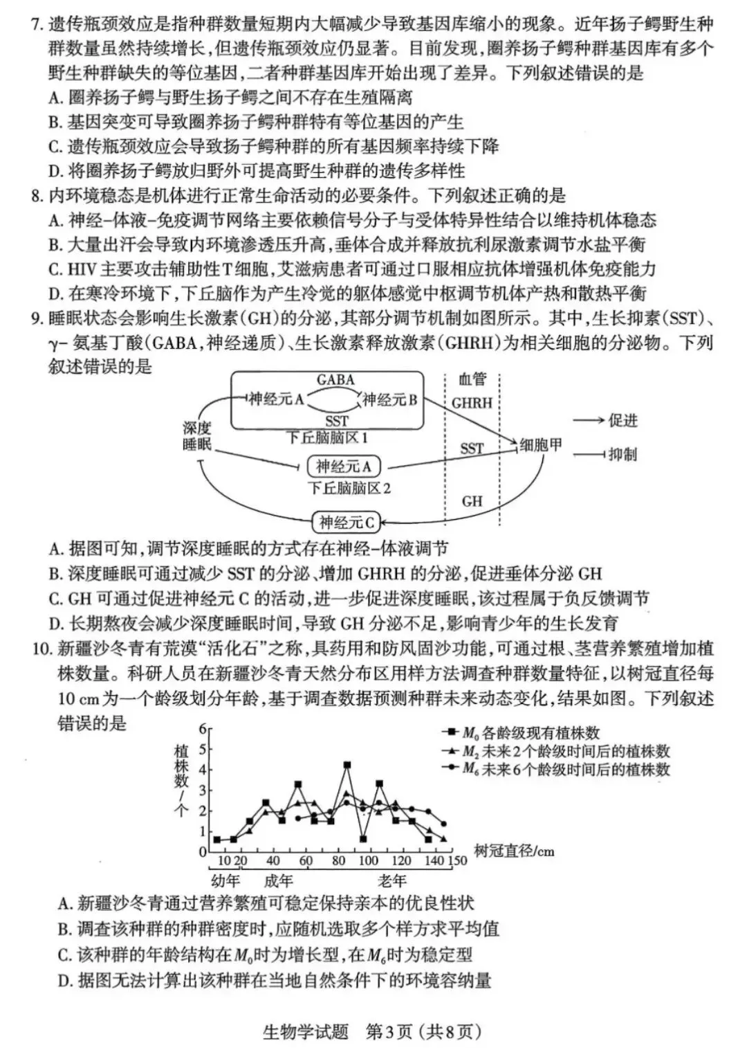 【高中生物】高三冲刺生物模拟试卷(2) 第4张