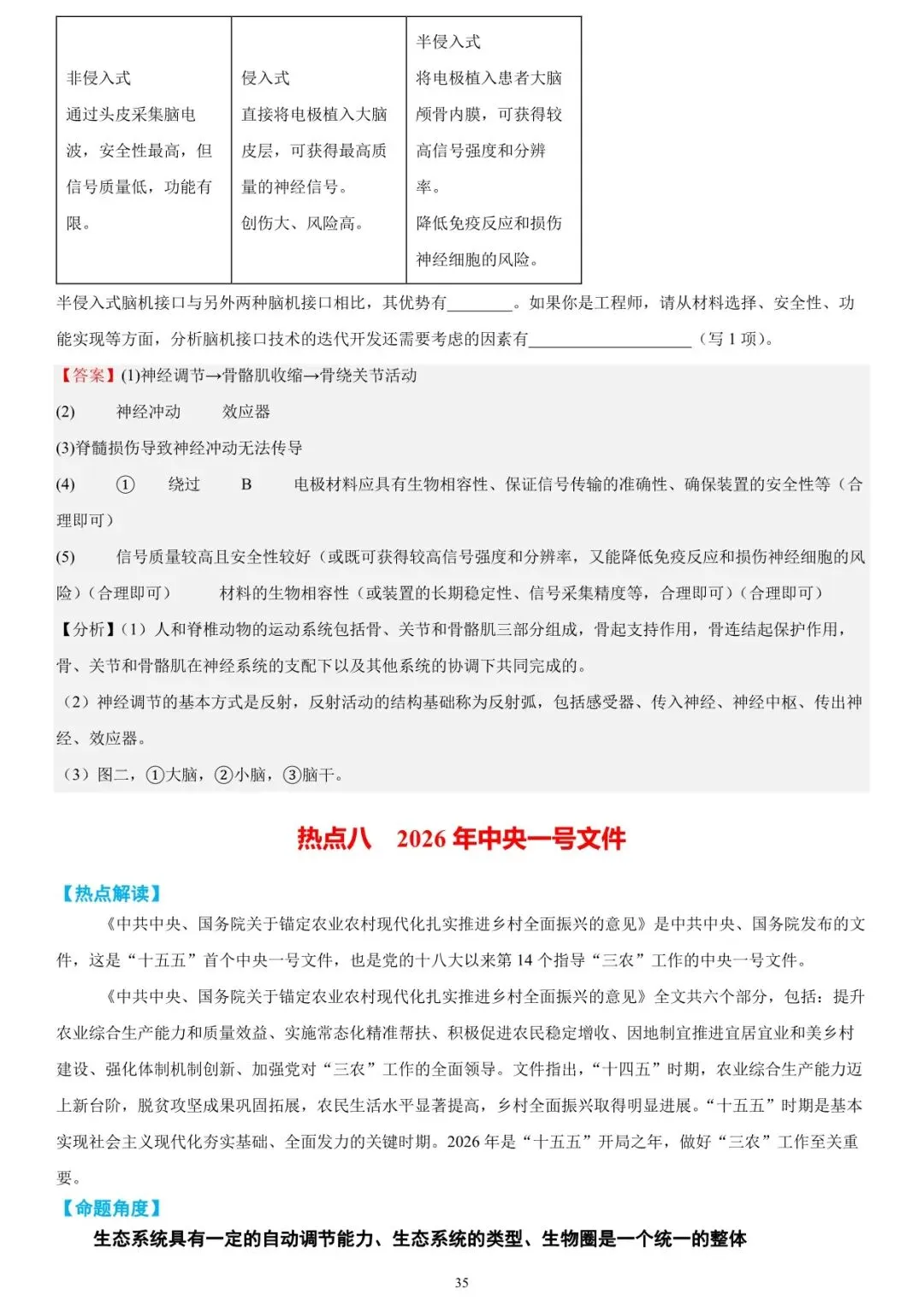 2026年中考生物时事热点终极押题汇总 第21张 2026年中考生物时事热点终极押题汇总 第21张