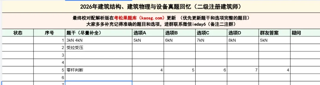 2026二注结构物理设备真题回忆+对答案 第2张