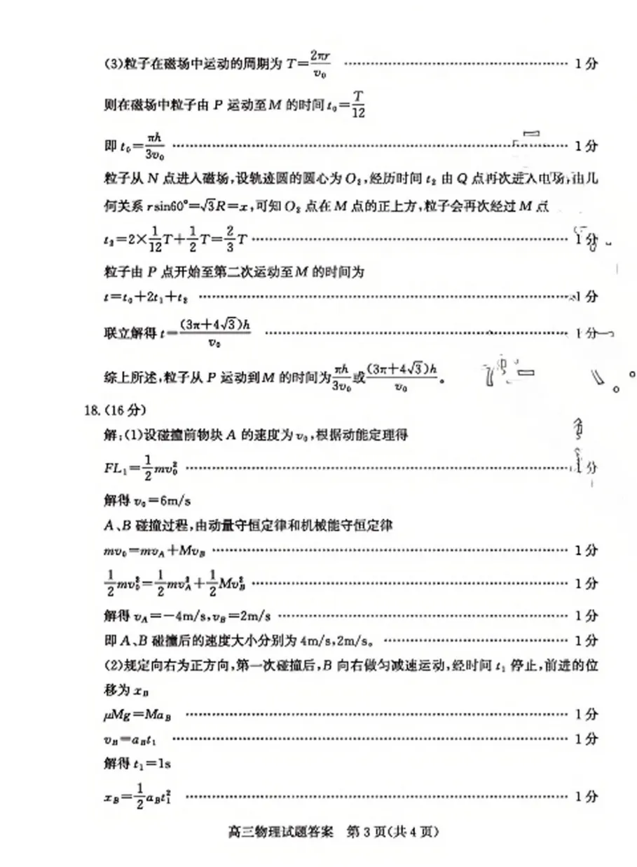 【高考】枣庄市2026届高三第三次模拟考试物理试题及官标答案 第11张