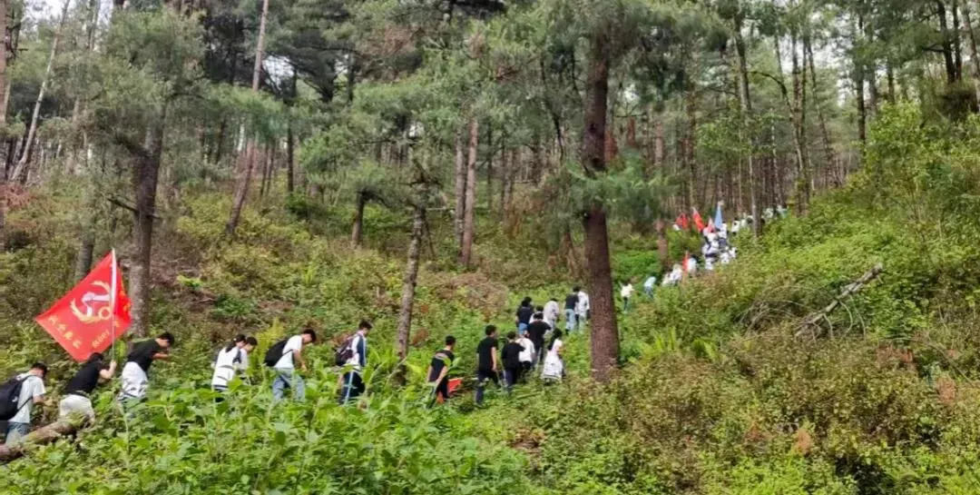 踏歌而行赴山野 砺志拼搏战中考——腾冲市中和中学九年级登顶打鹰山开展励志拓展活动 第29张