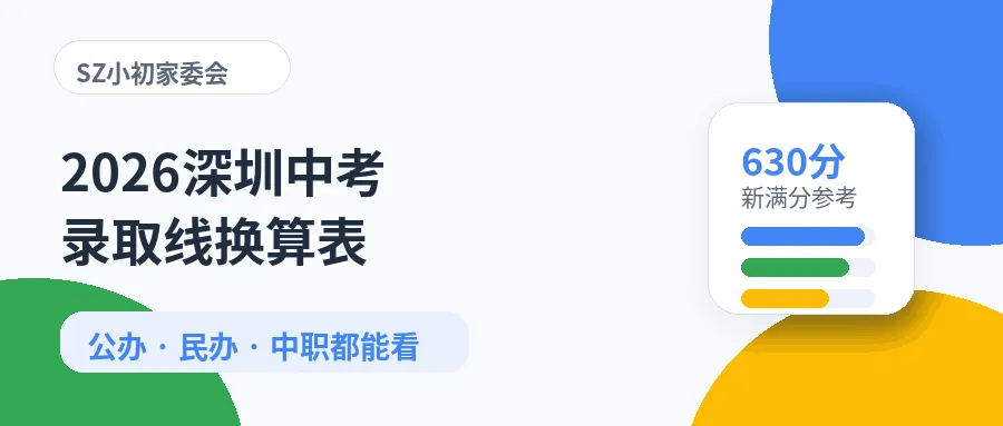 2026深圳中考录取线换算表来了!公办、民办、中职都能看 第1张 2026深圳中考录取线换算表来了!公办、民办、中职都能看 第1张