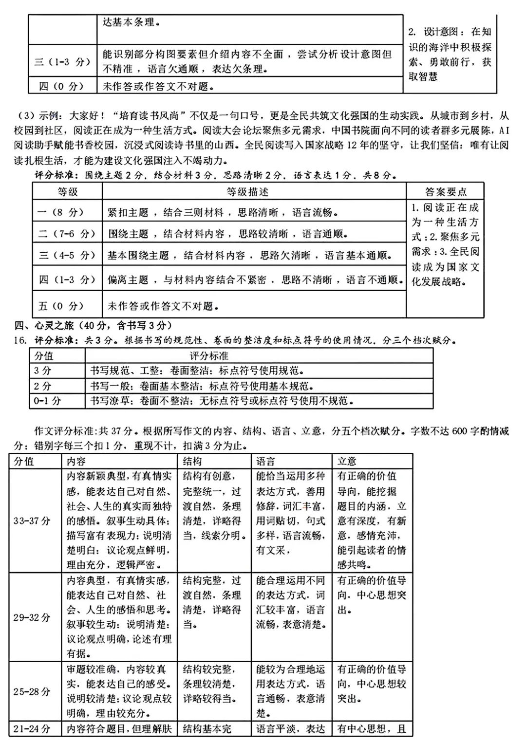【中考模拟】太原市2025年初中学业水平模拟考试(二)语文(含答案) 第12张