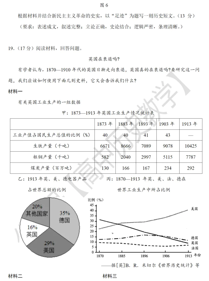 高考真题|2021年高考山东卷历史试题和答案 第9张 高考真题|2021年高考山东卷历史试题和答案 第9张