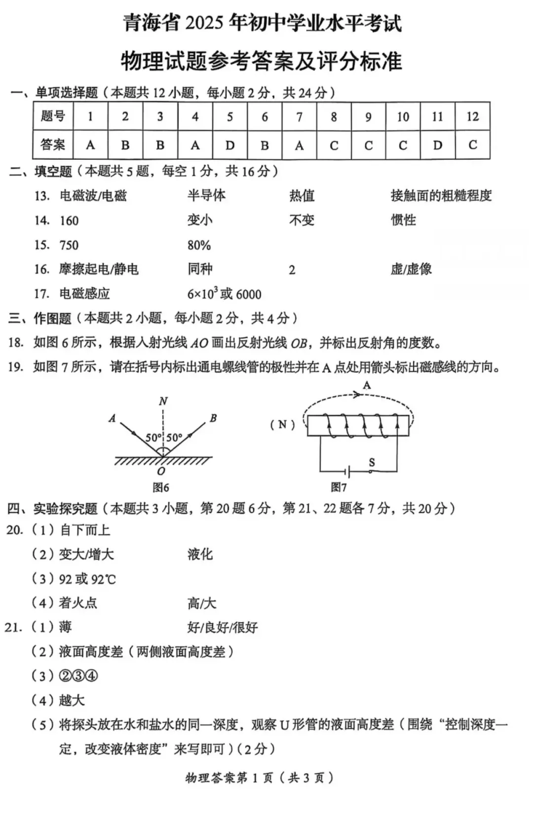 2025年青海省中考真题试卷+答案解析【全科】分享下载 初中学业水平考试 第11张