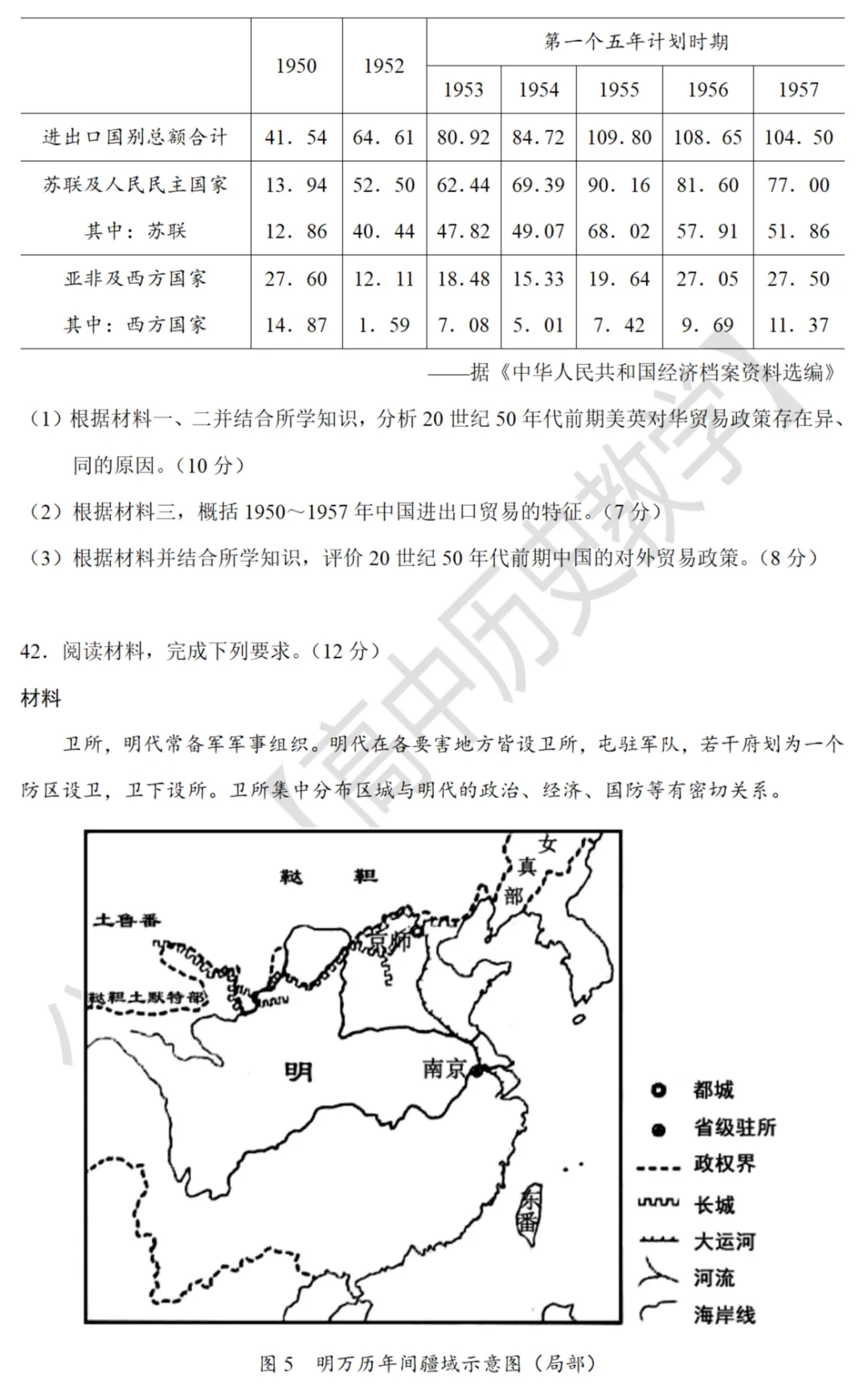 高考真题|2021年高考全国甲卷历史试题和答案 第5张