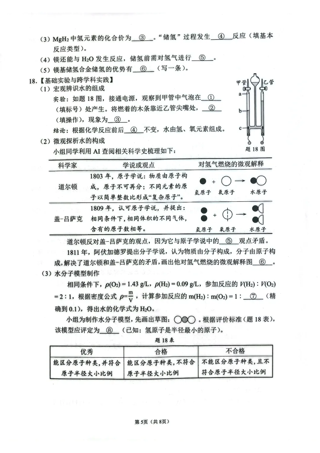 佛山市2025-2026学年九年级模拟考试化学试题(含参考答案) 第11张