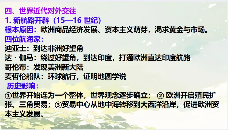 中考历史·冲刺课件【中外外交演变】 第23张