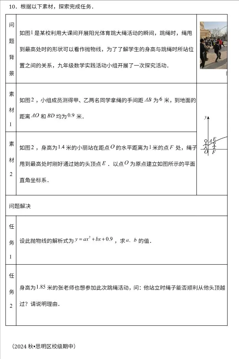 中考数学二次函数压轴题训练二十八《二次函数与实际应用之抛物线综合》 第9张