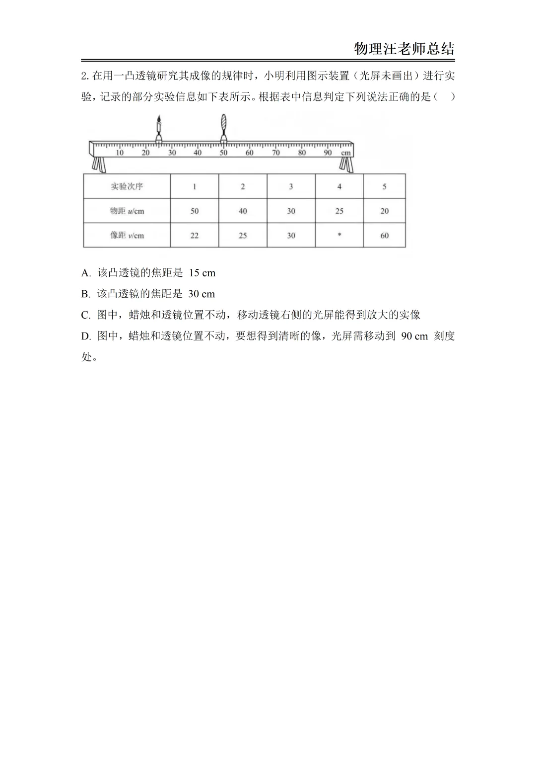 家长必看|中考物理凸透镜成像解题技巧,帮孩子避开失分坑! 第5张