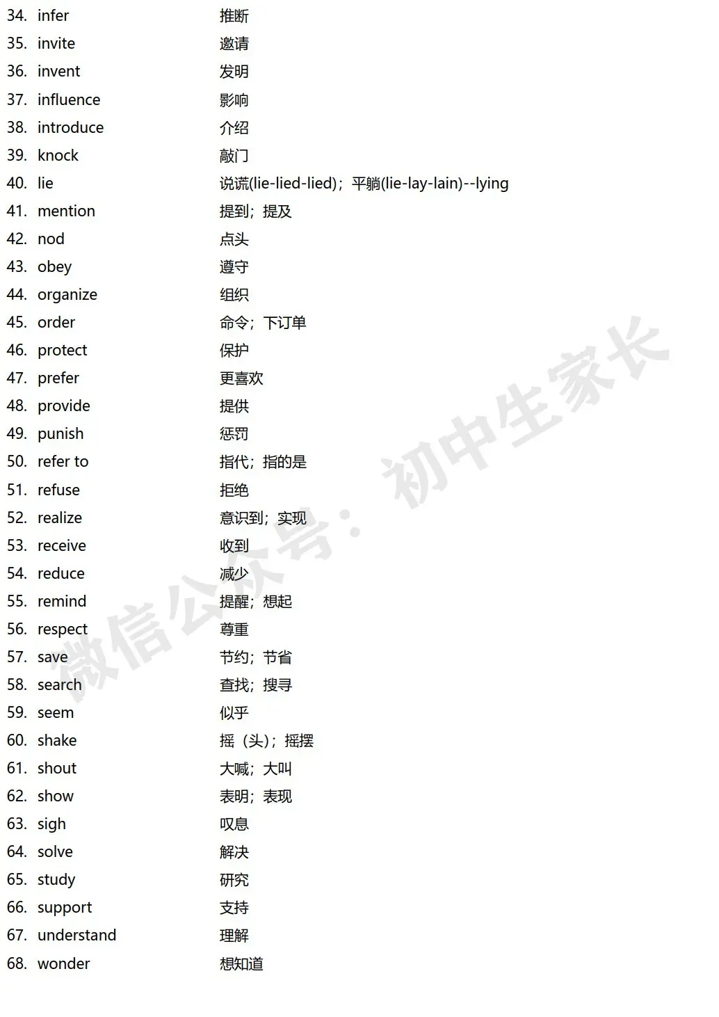 2026年中考英语阅读完形高频核心词汇 (按词性划分),可打印! 第6张