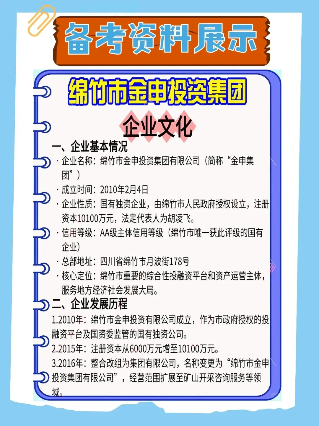 2026绵竹市金申投资集团笔试与历年真题已整理好,欢迎领取,另附全套备考资料包 第3张