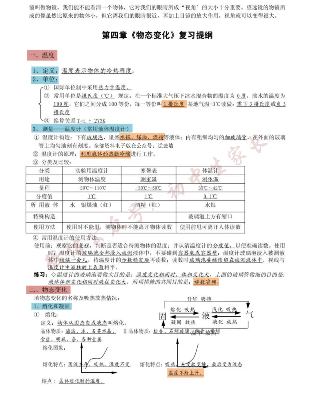 2026年中考物理总复习笔记(直接背),替孩子转发打印一份! 第7张