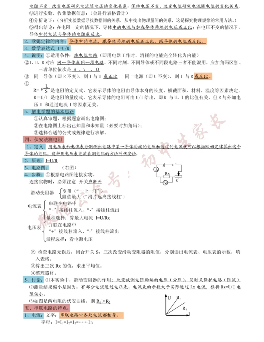 2026年中考物理总复习笔记(直接背),替孩子转发打印一份! 第14张