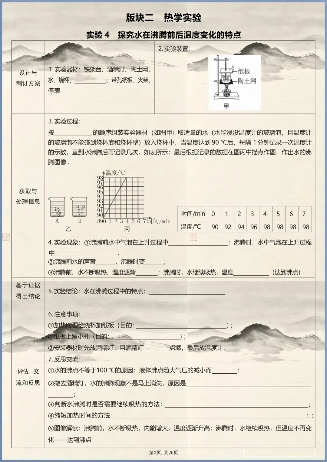 中考倒计时 | 2026年中考物理核心实验汇总(电子版可打印) 第4张