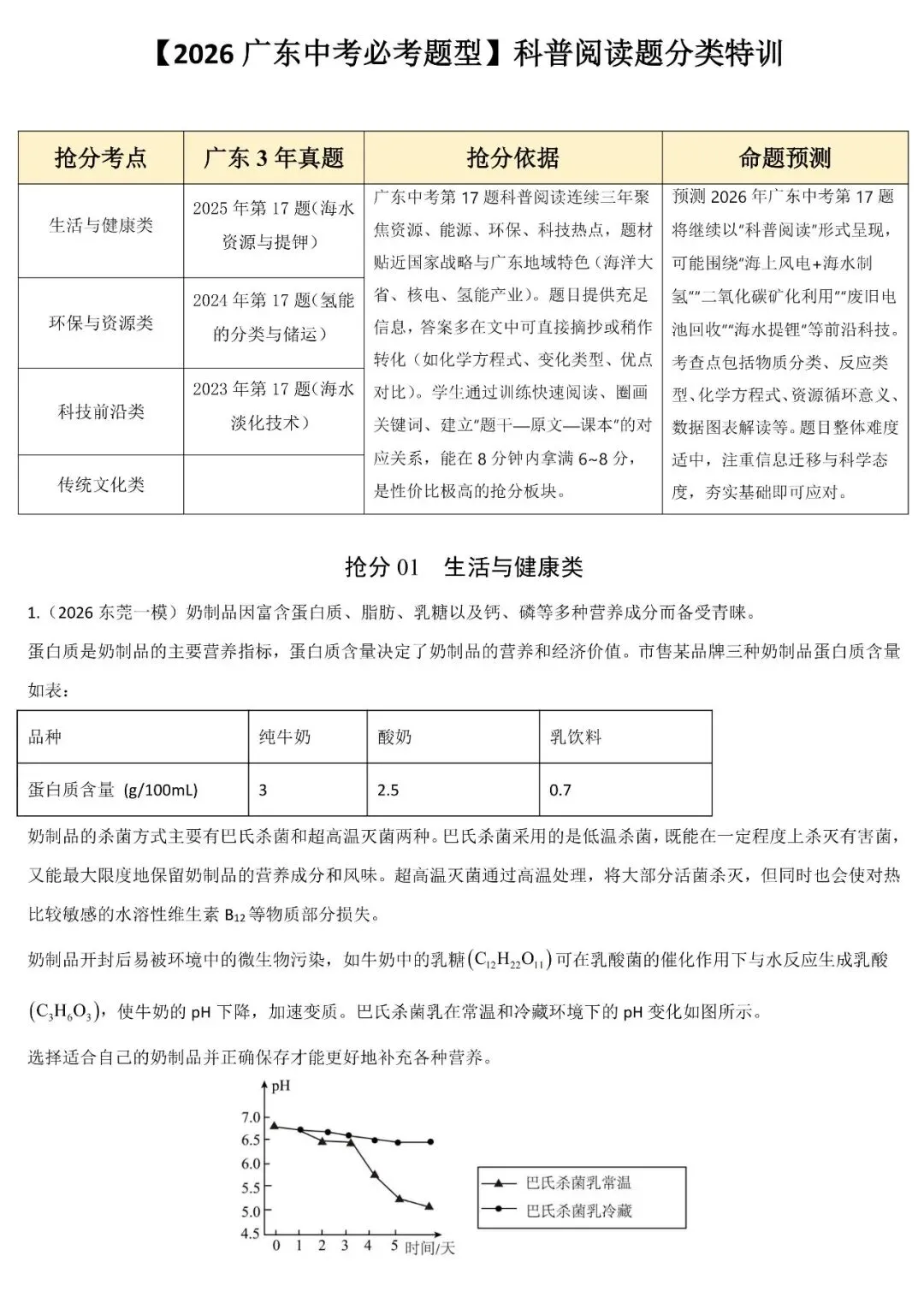 2026广东中考必考题型特训:科普阅读题 第2张