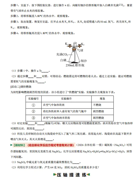 2026年中考化学二轮复习(培优讲义+专题专练),孩子掌握吃透这一套,考试想不上90都难!-第9张图片-四季读书网 2026年中考化学二轮复习(培优讲义+专题专练),孩子掌握吃透这一套,考试想不上90都难!-第9张图片-四季读书网
