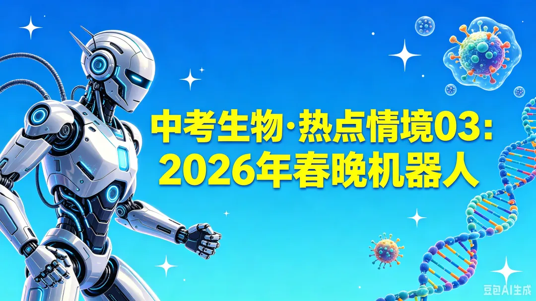 中考生物|热点情境03“2026年春晚机器人” 考查人体生理-第1张图片-四季读书网 中考生物|热点情境03“2026年春晚机器人” 考查人体生理-第1张图片-四季读书网