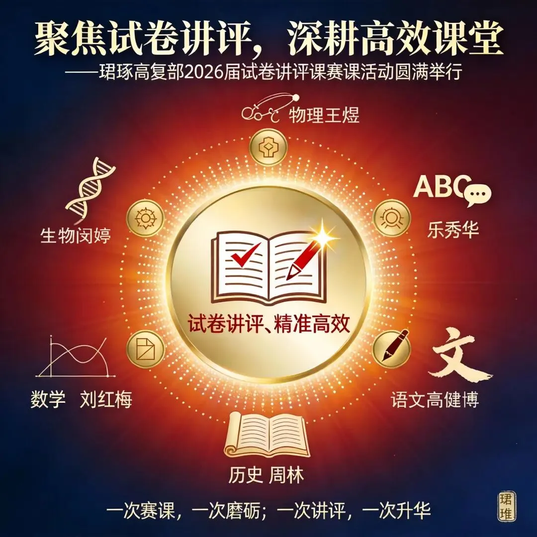 聚焦试卷讲评,深耕高效课堂 ——珺琟高复部2026届试卷讲评课赛课活动纪实-第2张图片-四季读书网