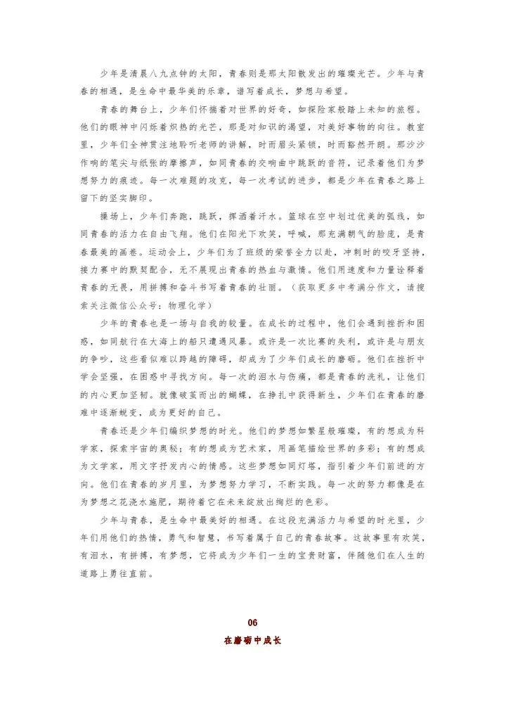 中考满分作文素材精选 第3张