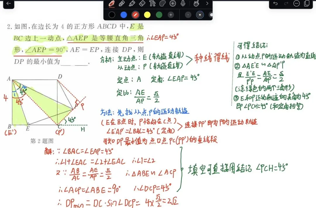 孩子几何差?先学好瓜豆模型|从真题中吃透直线型瓜豆模型 第1张 孩子几何差?先学好瓜豆模型|从真题中吃透直线型瓜豆模型 第1张