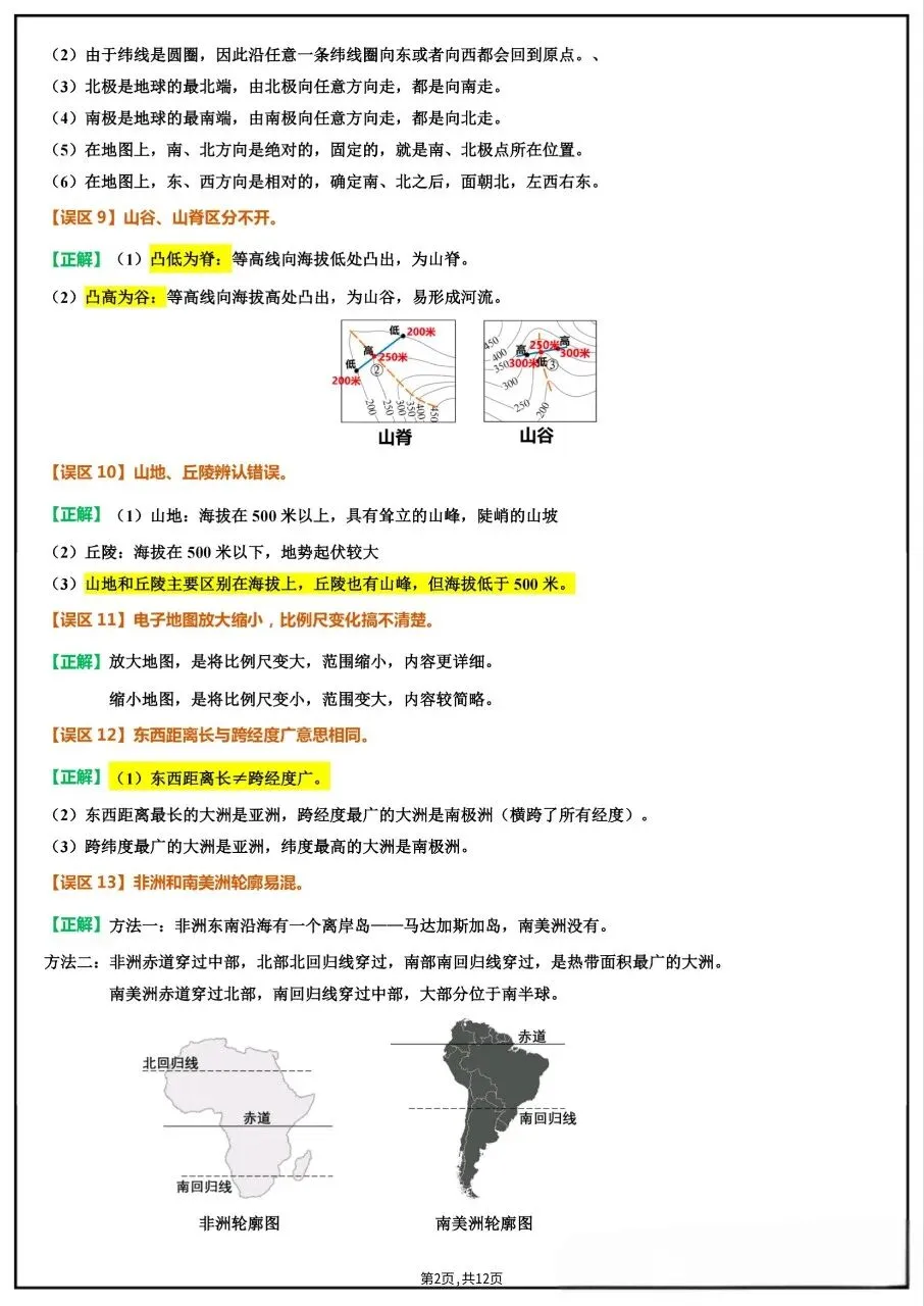 中考复习‖2026地理会考易错易混+易错字全汇总 第4张