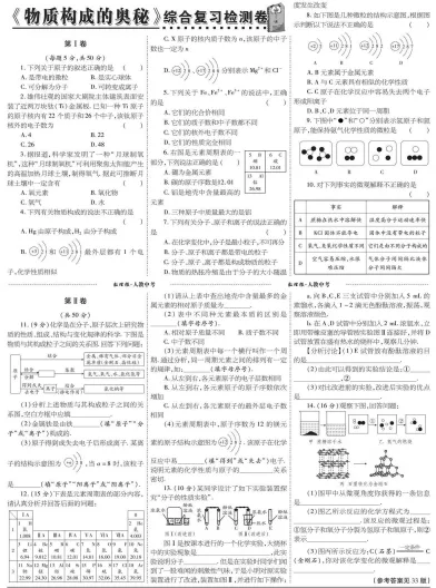 中考化学高效复习资料 第10张