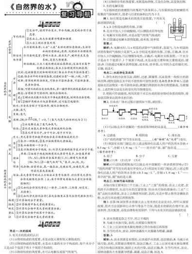 中考化学高效复习资料 第11张
