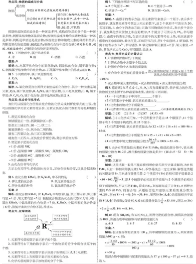 中考化学高效复习资料 第12张