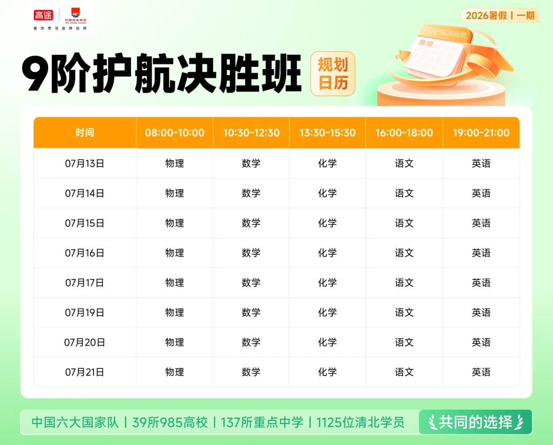 2026 中考冲刺|新初三分水岭已至!高途护航决胜班,精准破局逆袭 第2张