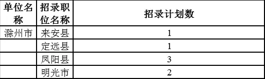 滁州市从优秀村(社区)干部中考录公务员公告 第1张