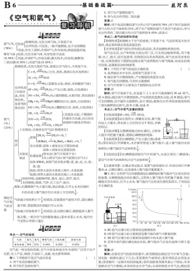 中考化学高效复习资料 第4张
