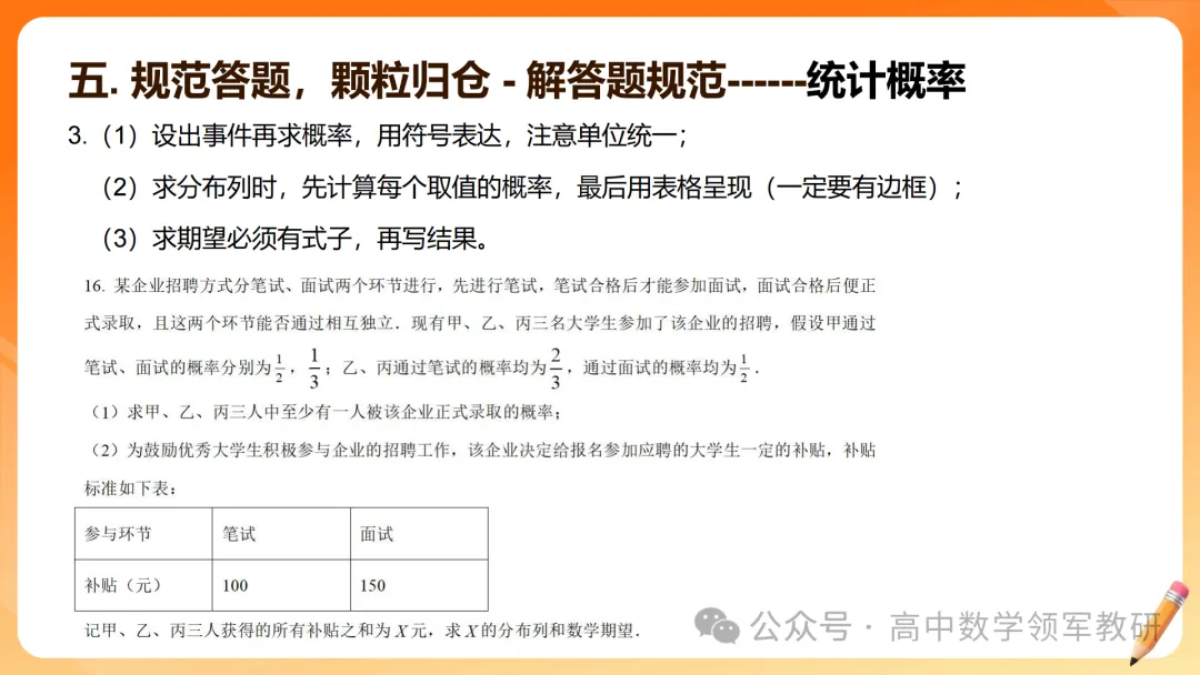 【高考数学】2026届高考数学试卷答题规范(专题讲座) 第49张