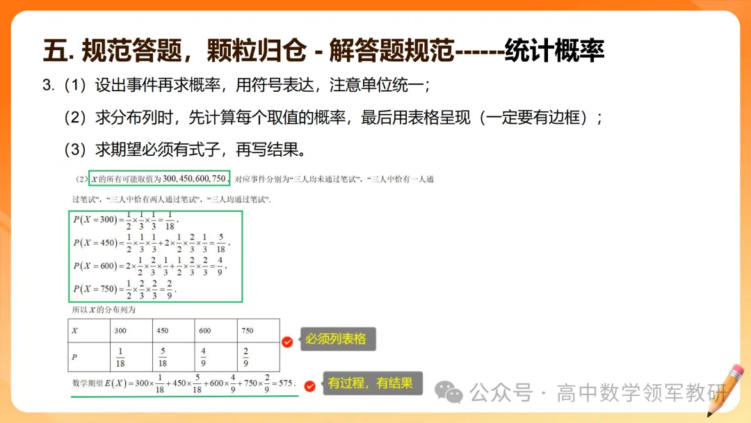 【高考数学】2026届高考数学试卷答题规范(专题讲座) 第51张