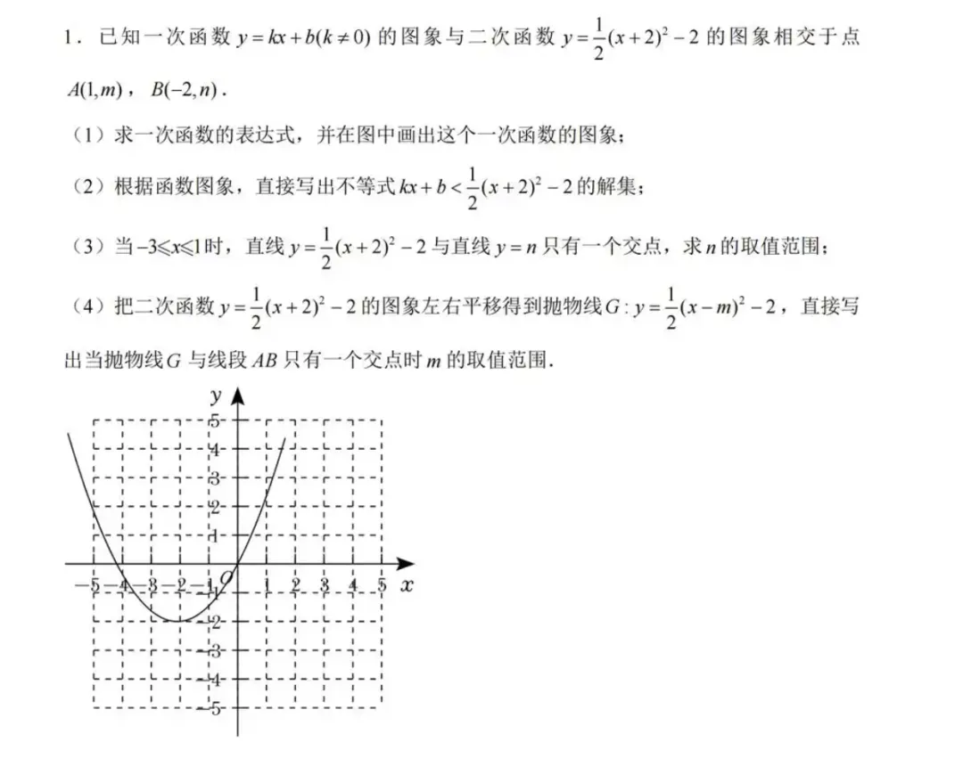 2026深圳中考数学压轴精选题训练(一) 第2张 2026深圳中考数学压轴精选题训练(一) 第2张